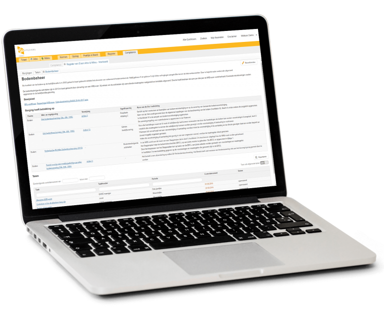 Ons team RDMG Compliance Mockup illustratie van HSE Compliance regelgeving